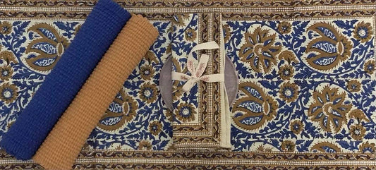 60x90 Pumpkin Flower Tablecloth