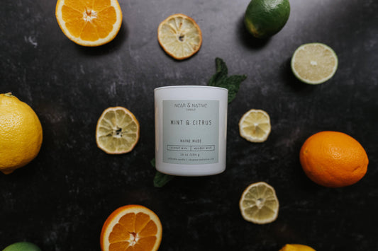 10 oz Mint & Citrus Refillable Candle