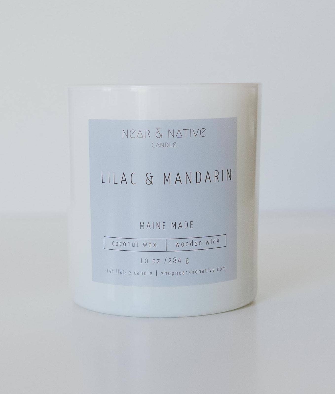 Lilac & Mandarin 10 oz Refillable Candle