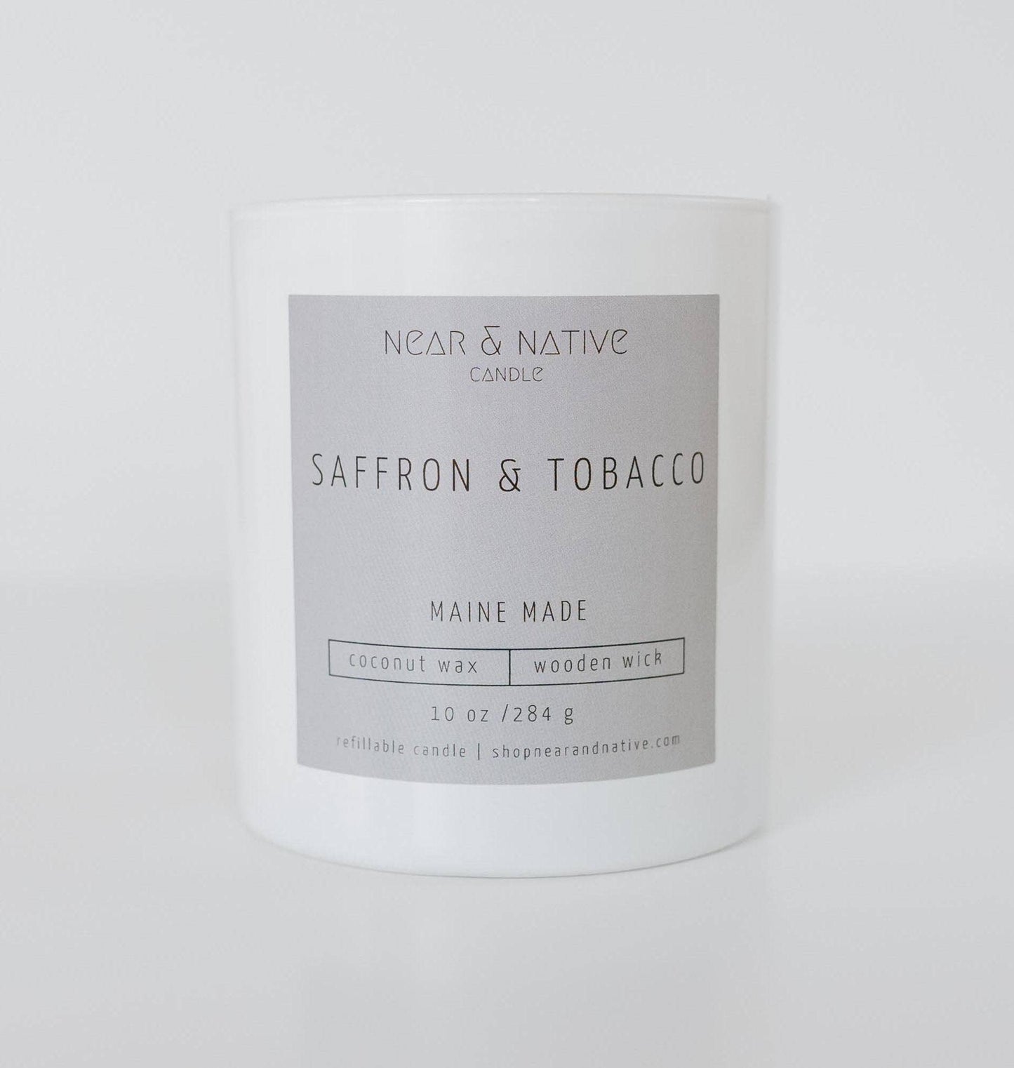 10 oz. Saffron & Tobacco Refillable Candle