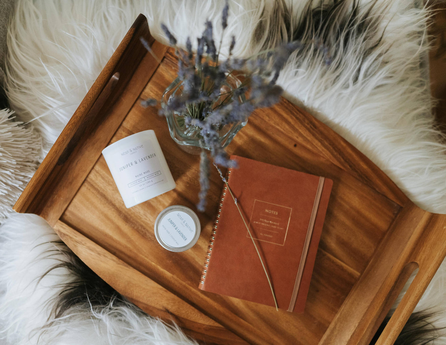 10 oz Juniper and Lavender Refillable Candle