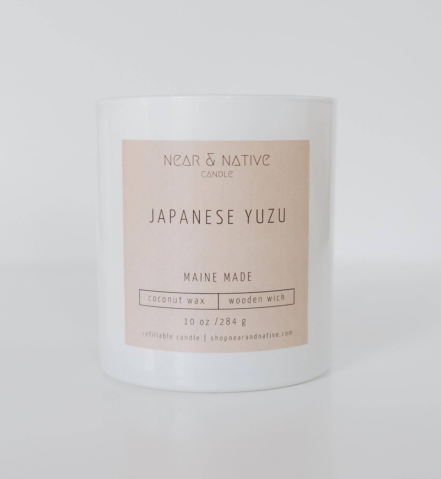 Yuzu 10 oz.Refillable Candle