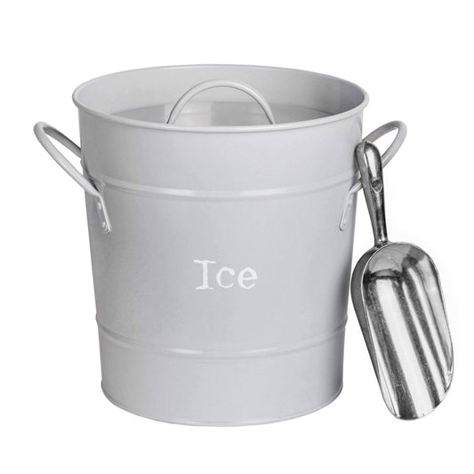 Ice Bucket with Lid & Scoop Grey