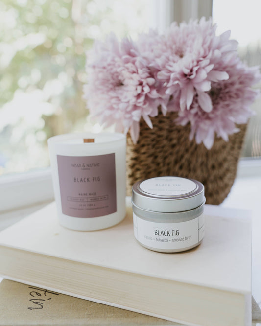 Black Fig 4 oz Refillable Candle