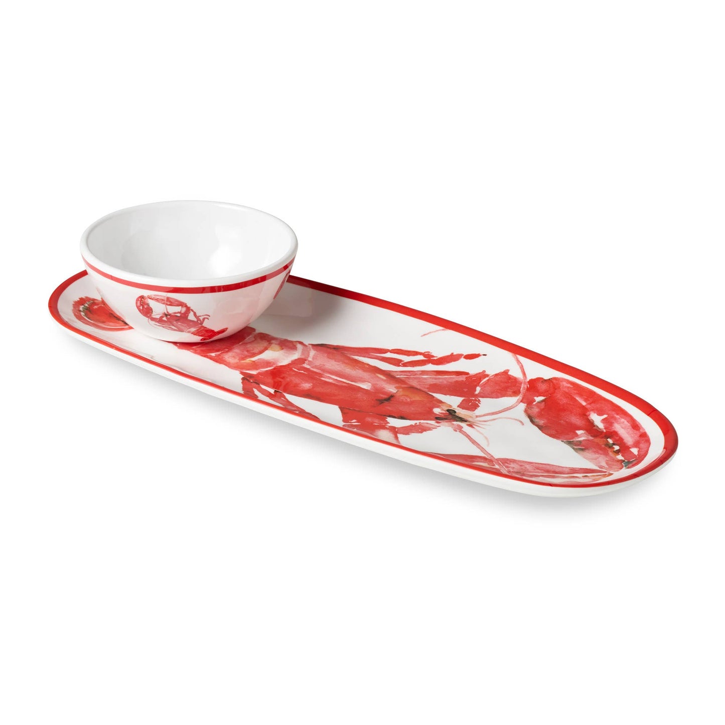 Oval Tray 15in x 6in with Dip Bowl