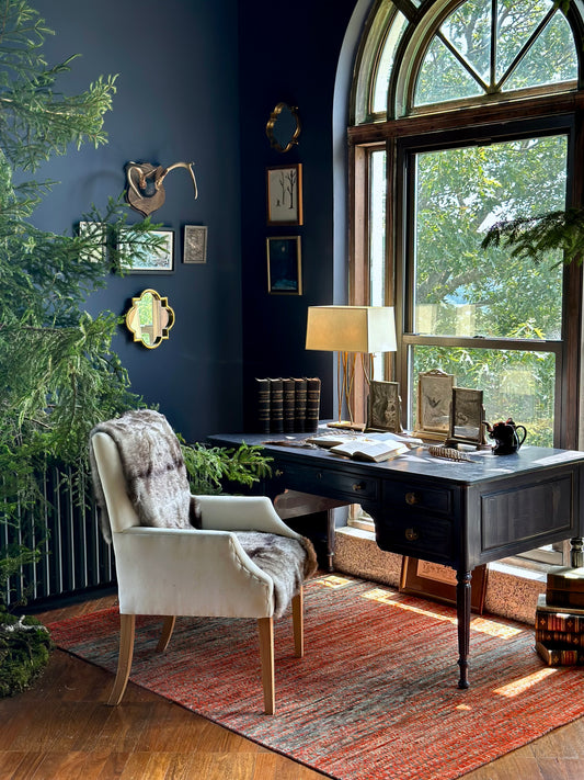 Gilded Iron Aspen Console Lamp