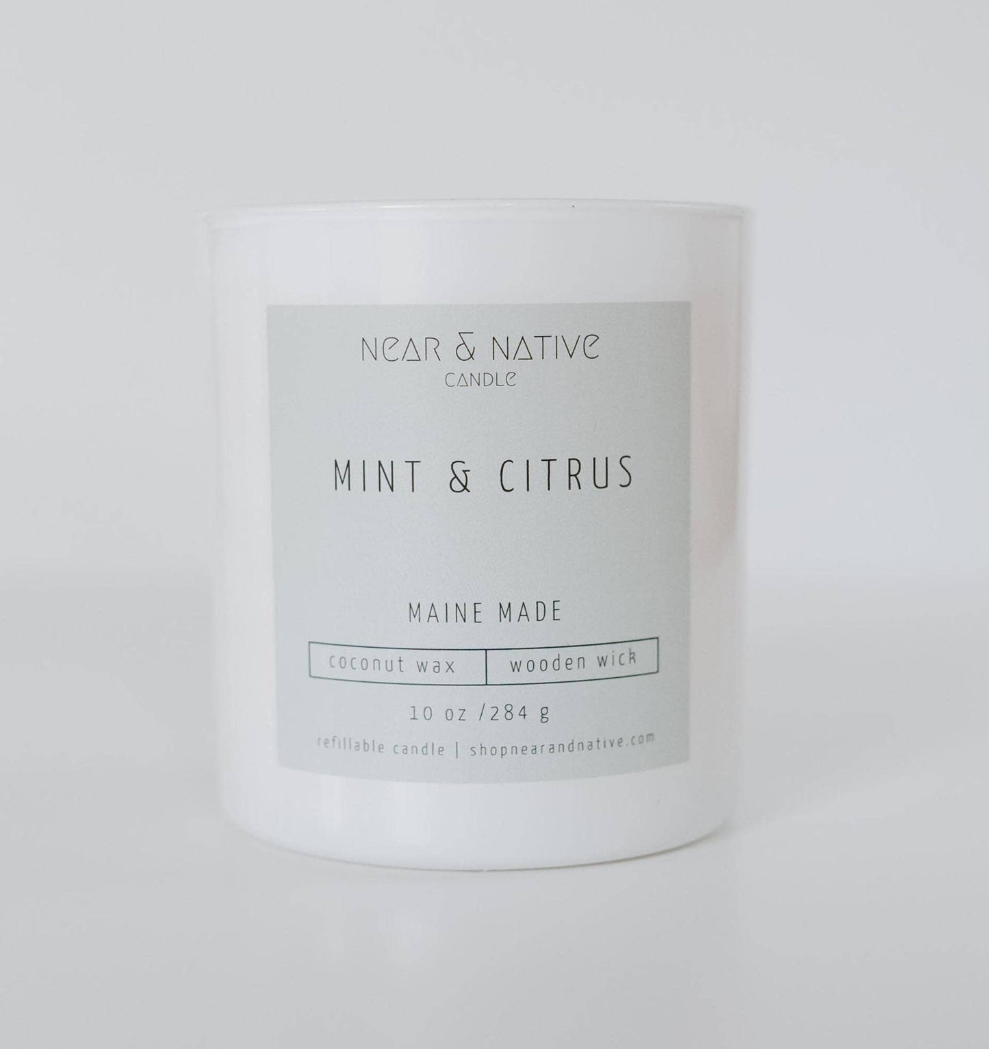 10 oz Mint & Citrus Refillable Candle