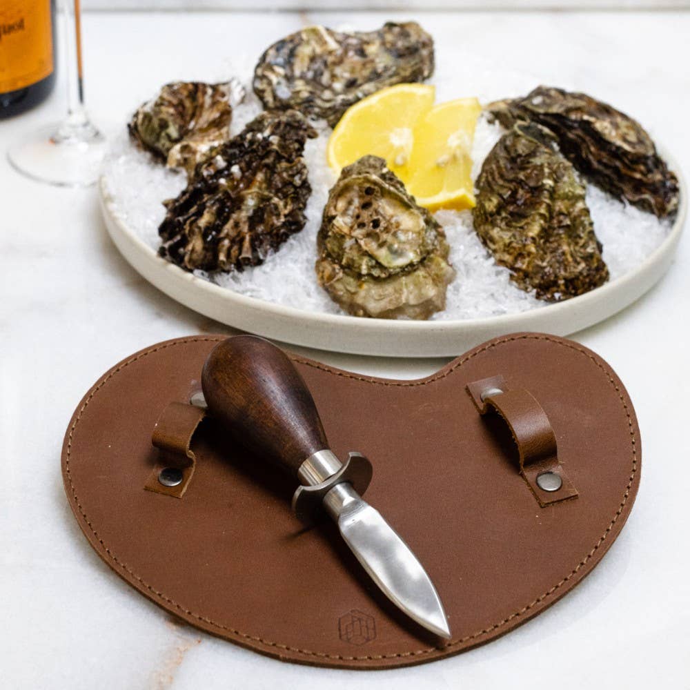 Oyster Knife w/Leather Shucking Glove