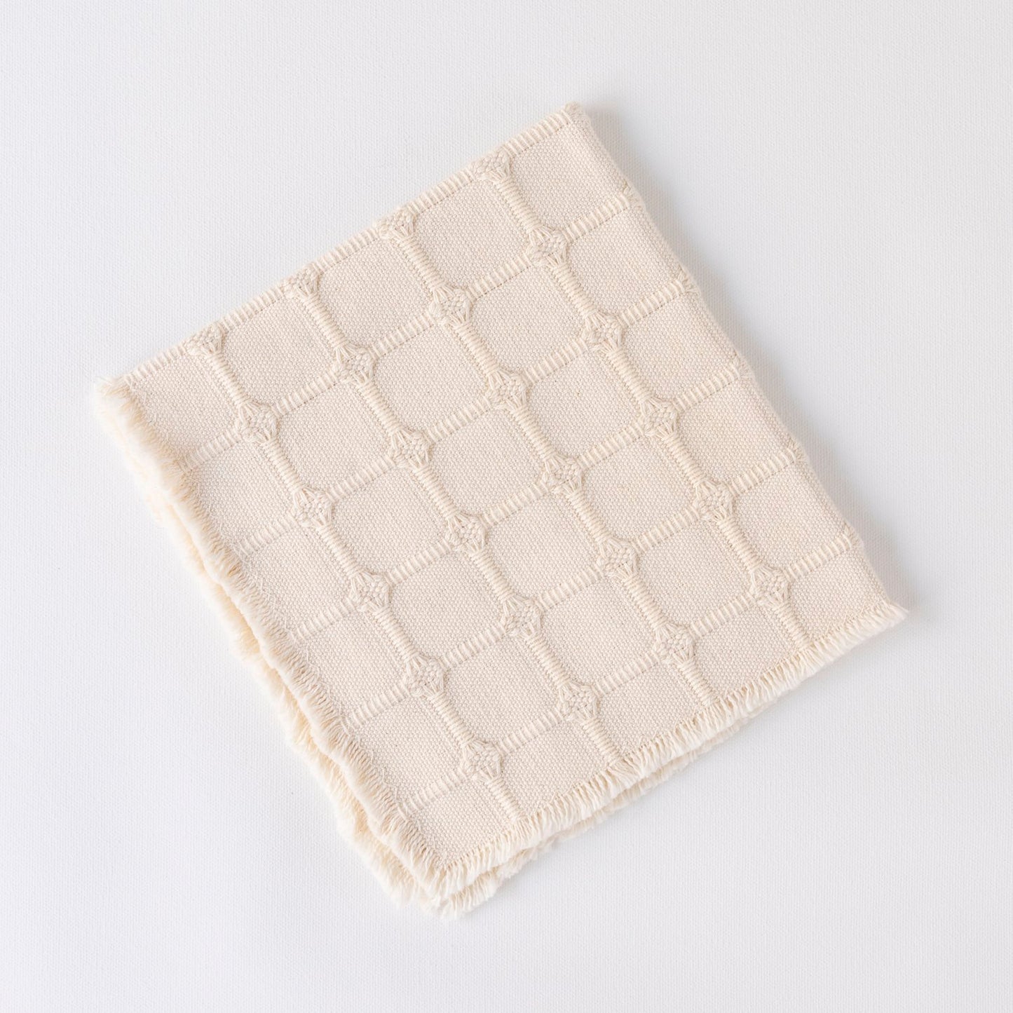 Cloud Hopsack Placemat,  Simple Fringe