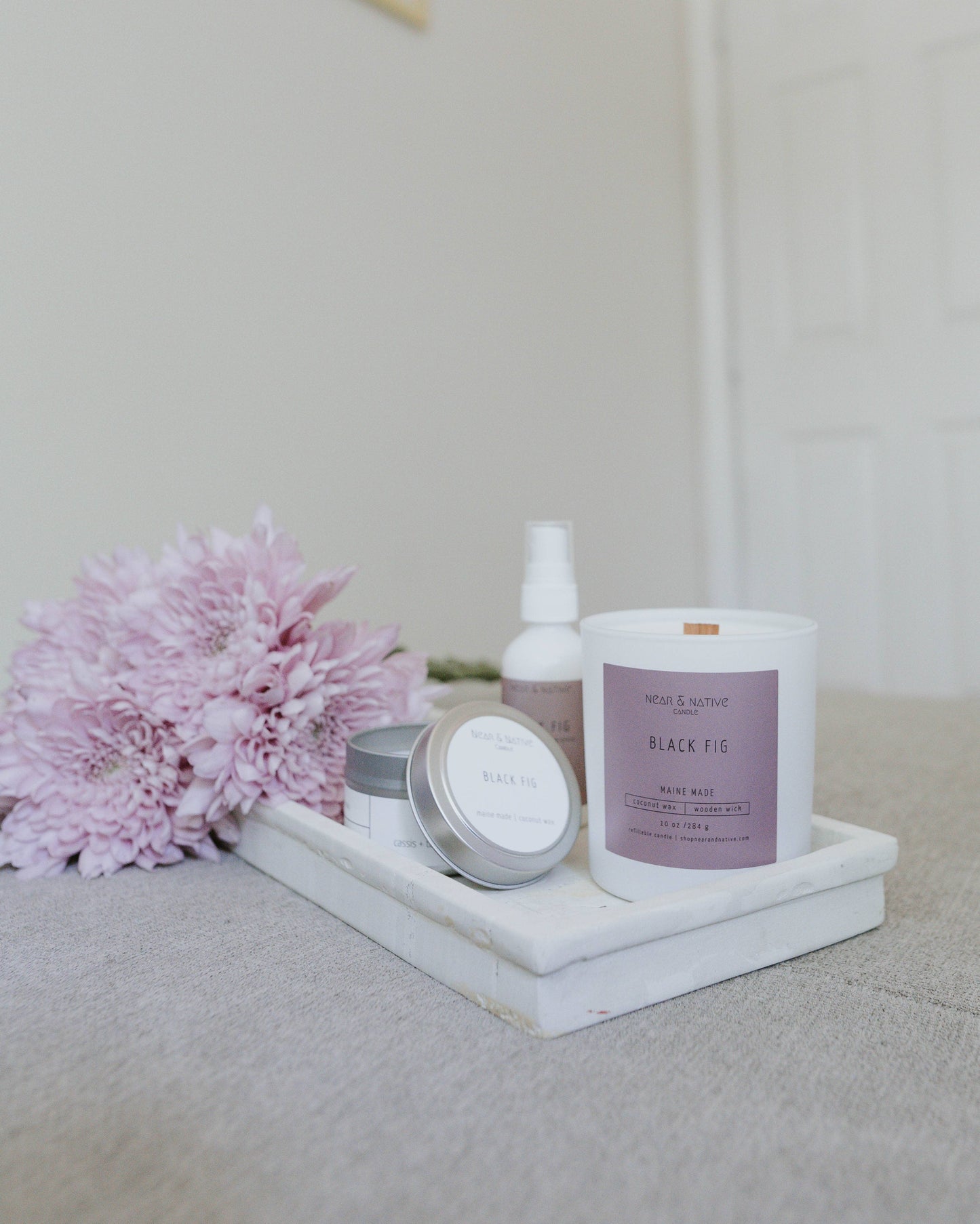 Black Fig 4 oz Refillable Candle