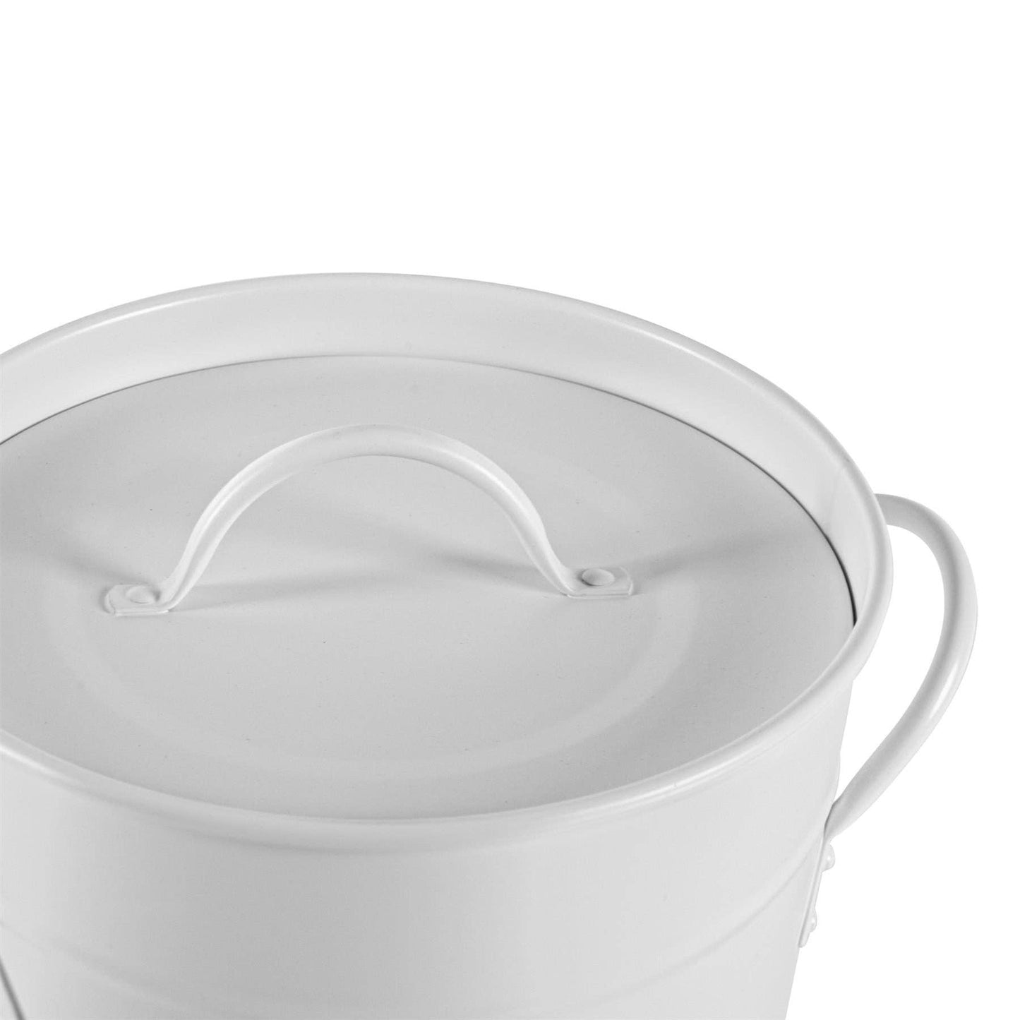 Harbour Housewares Compost Bin Canister - Matte White