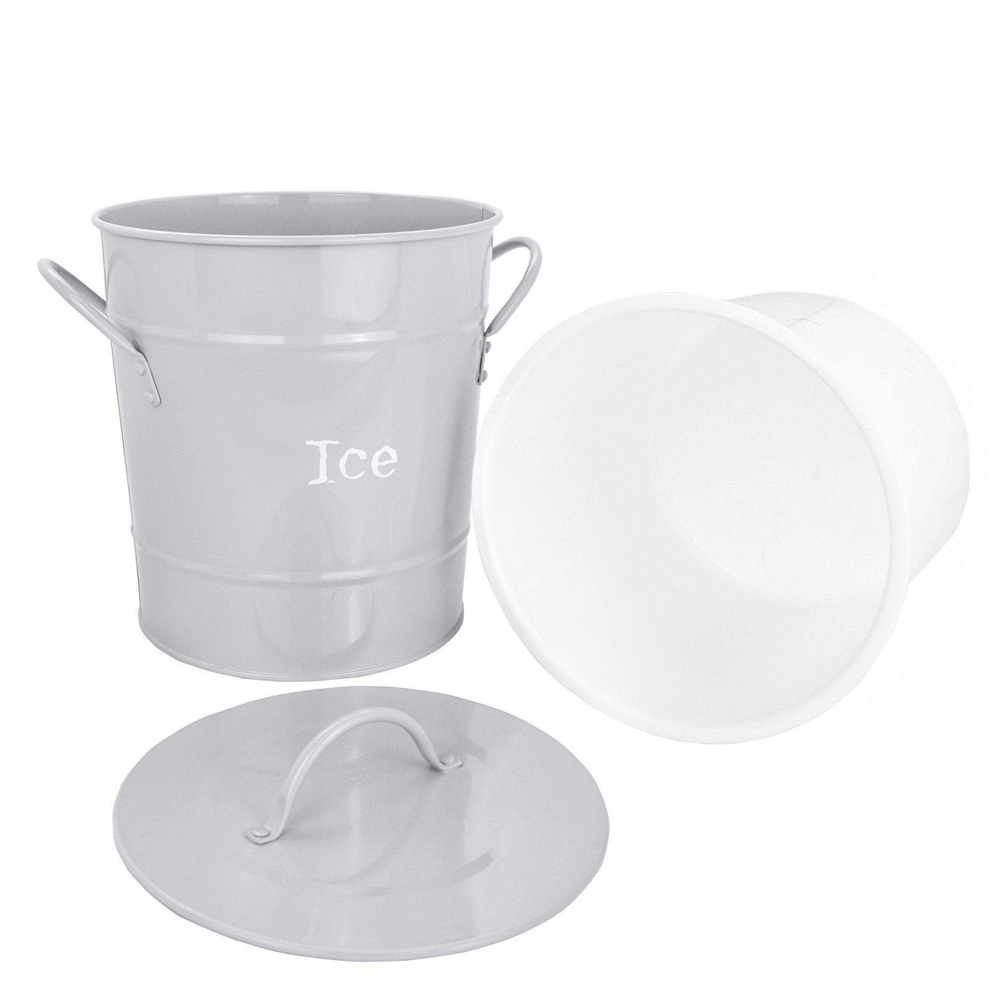 Ice Bucket with Lid & Scoop Grey