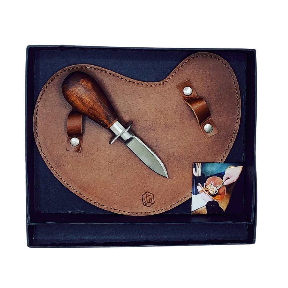 Oyster Knife w/Leather Shucking Glove