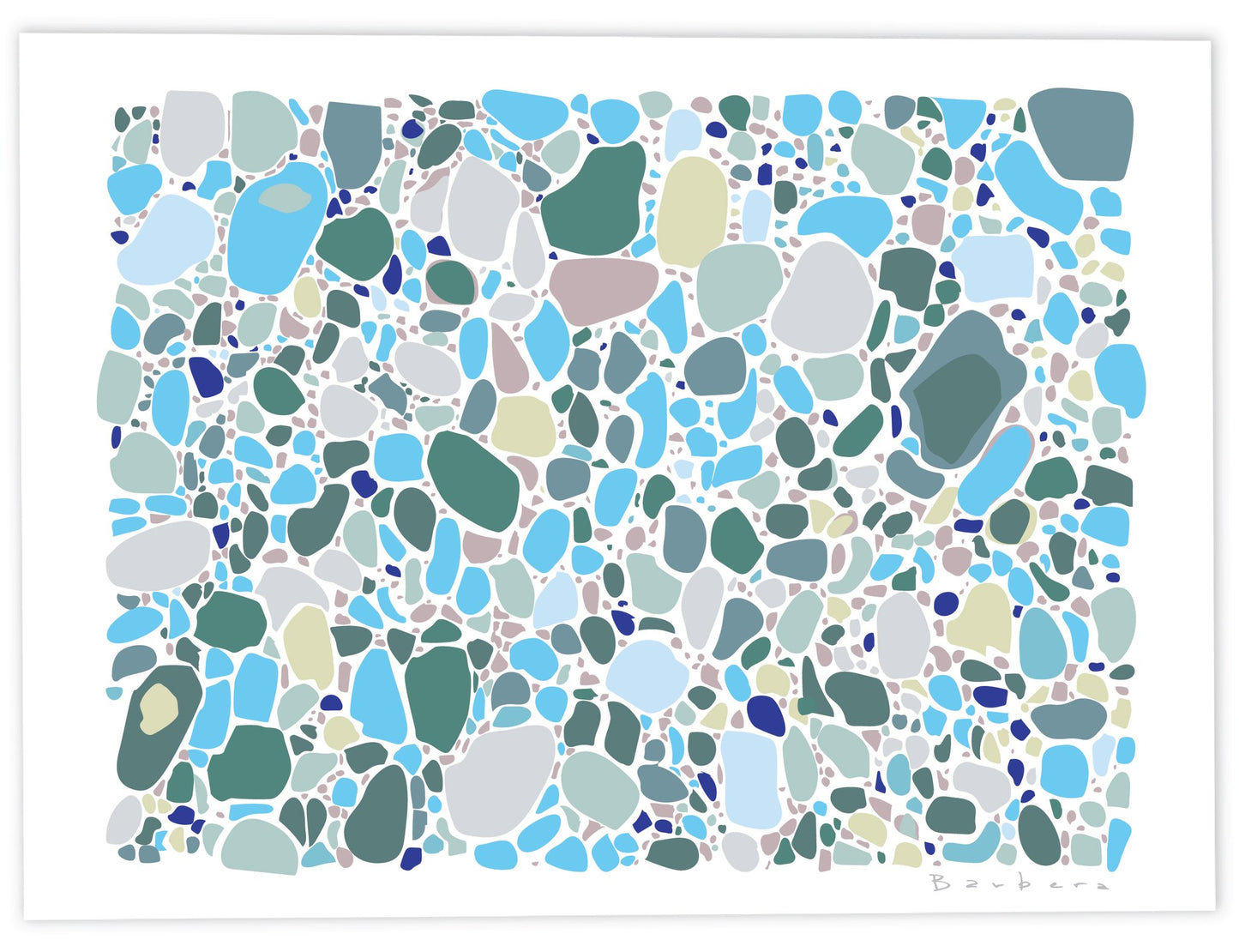 Pebbles Blue Print by Gene Barbera