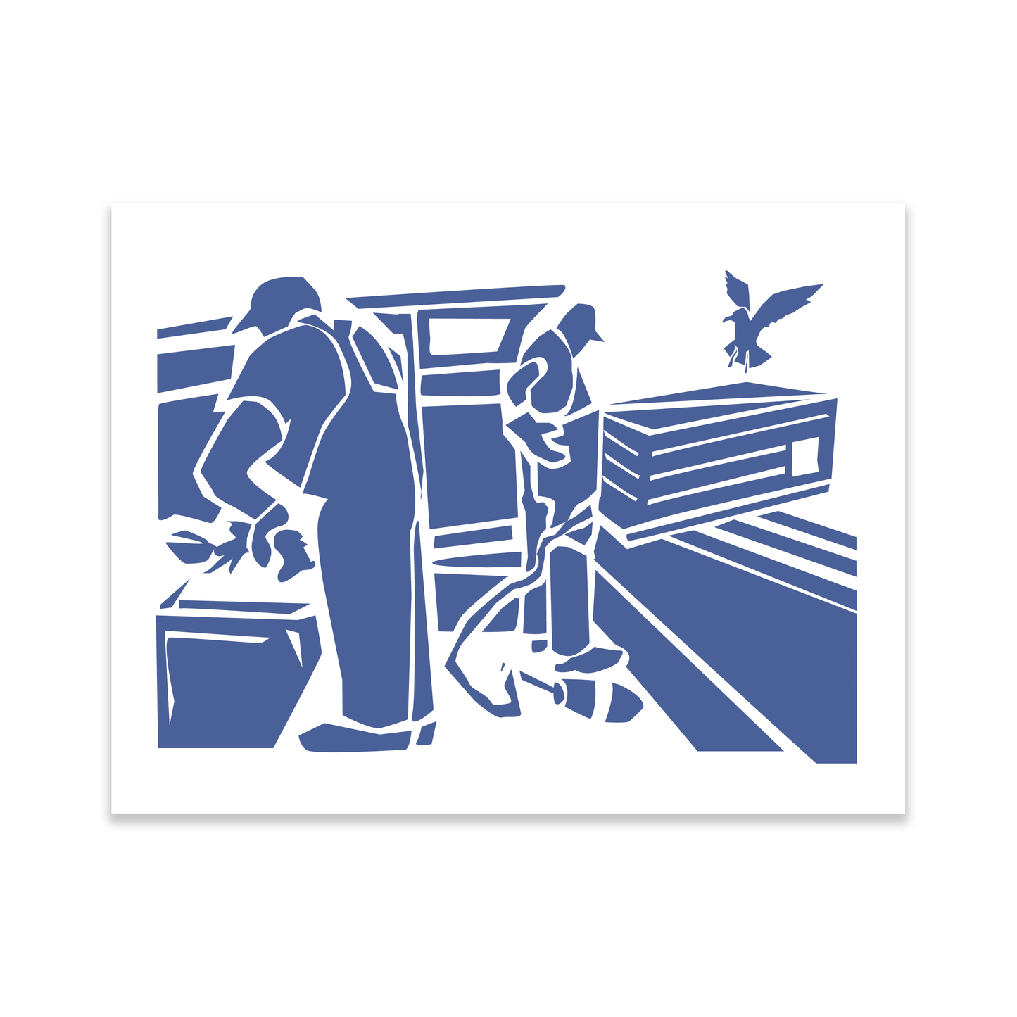 Lobsterman Working Prints by Gene Barbera