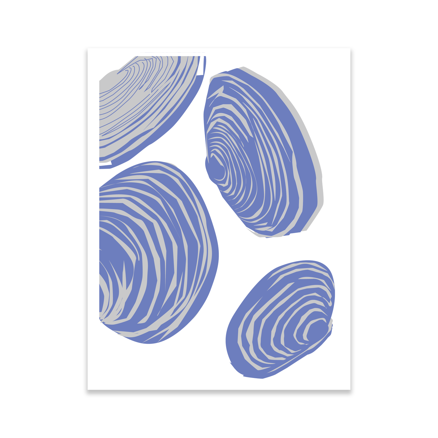Clam Prints by Gene Barbera