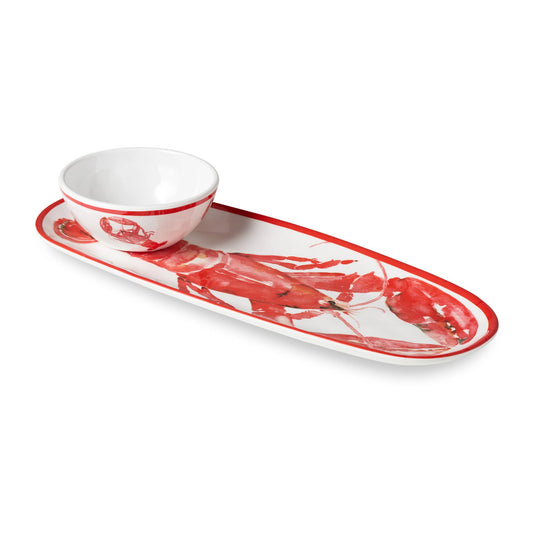 Oval Tray 15in x 6in with Dip Bowl