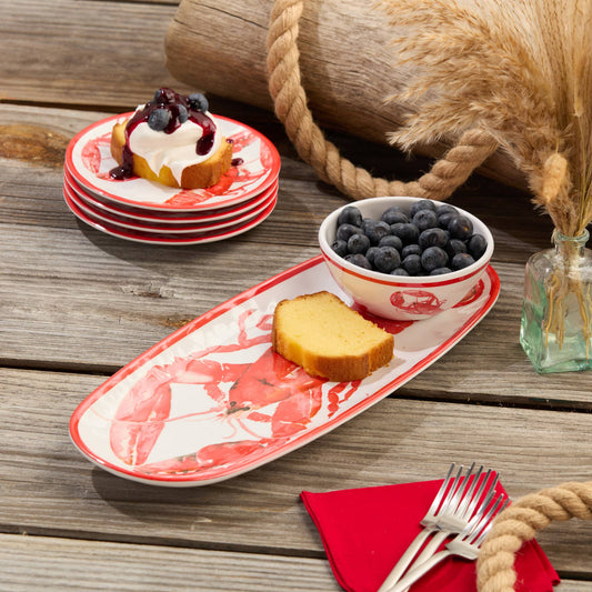 Oval Tray 15in x 6in with Dip Bowl
