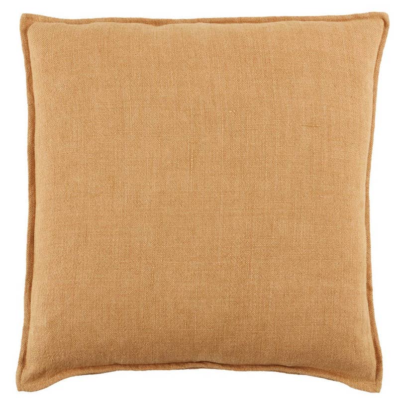 Orange/Brown Square Down Pillow