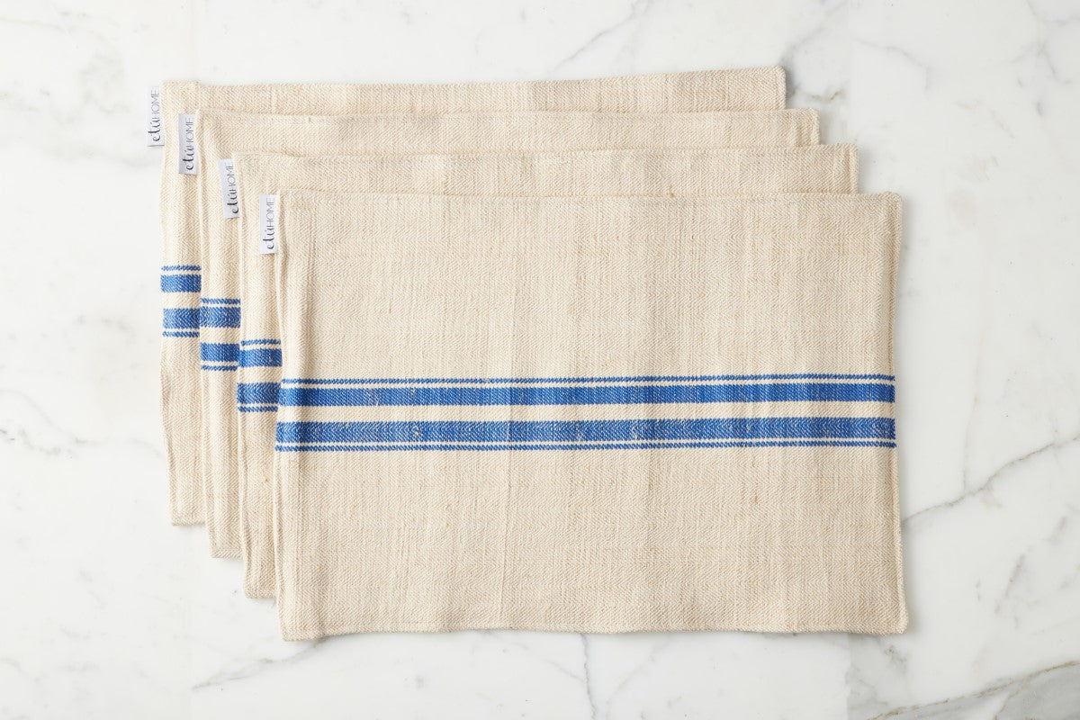 Blue Stripe Placemat, Set of 4