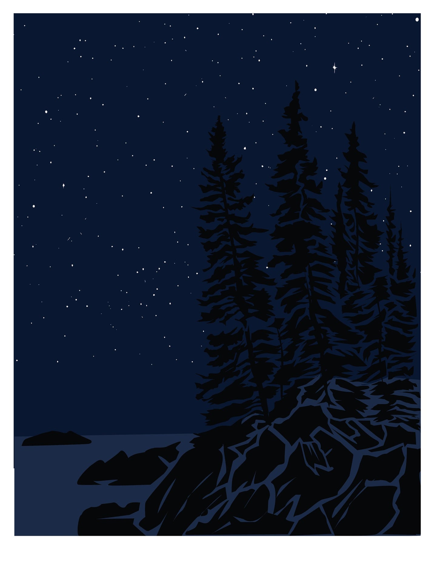 Quiet Night by Gene Barbera 16 x 14