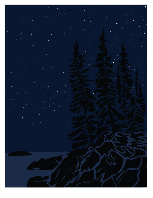Quiet Night by Gene Barbera 16 x 14