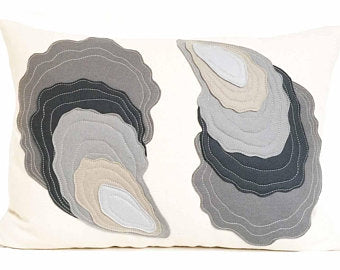 Oyster Yin Yang Gray and White